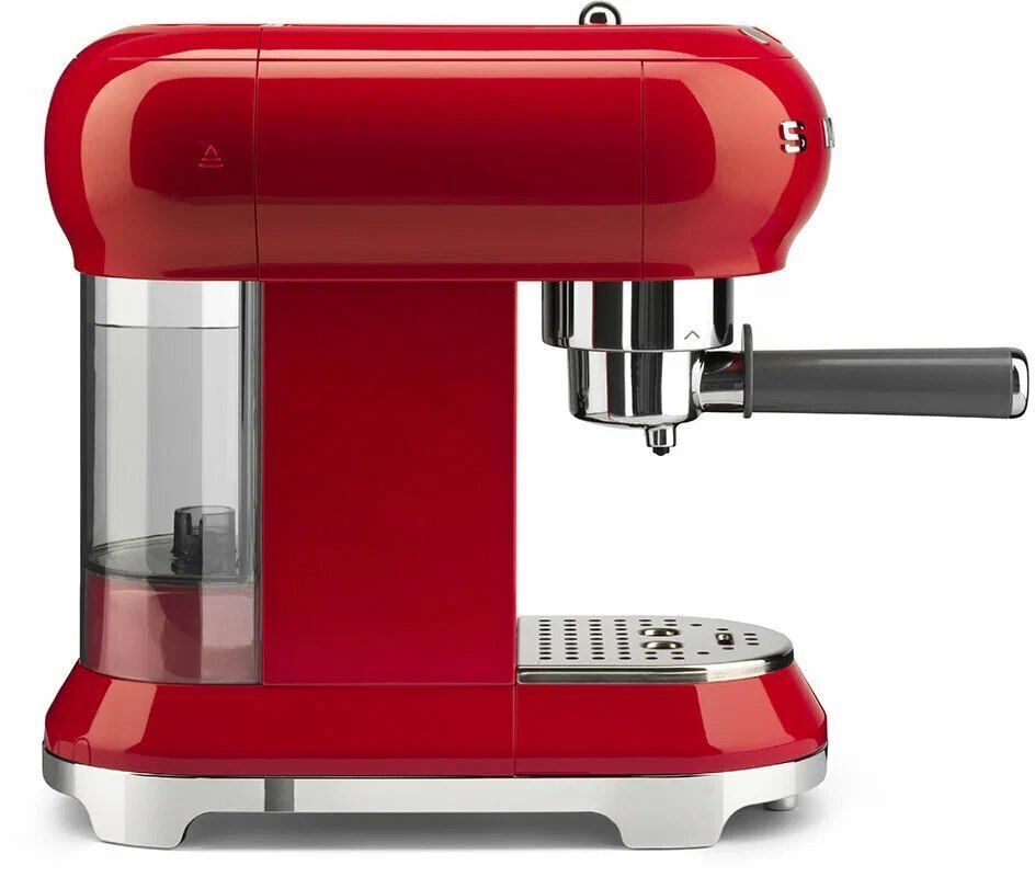 Кофеварка рожковая Smeg ECF01, красный