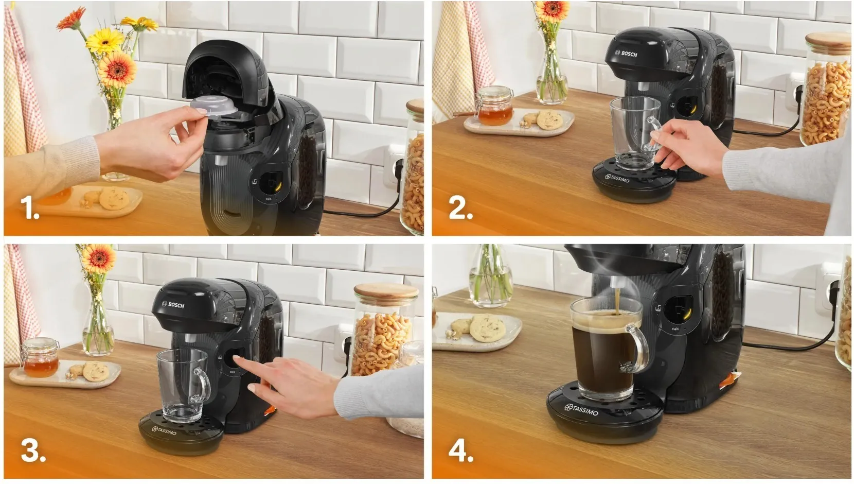 Кофемашина капсульная Bosch Tassimo TAS1102