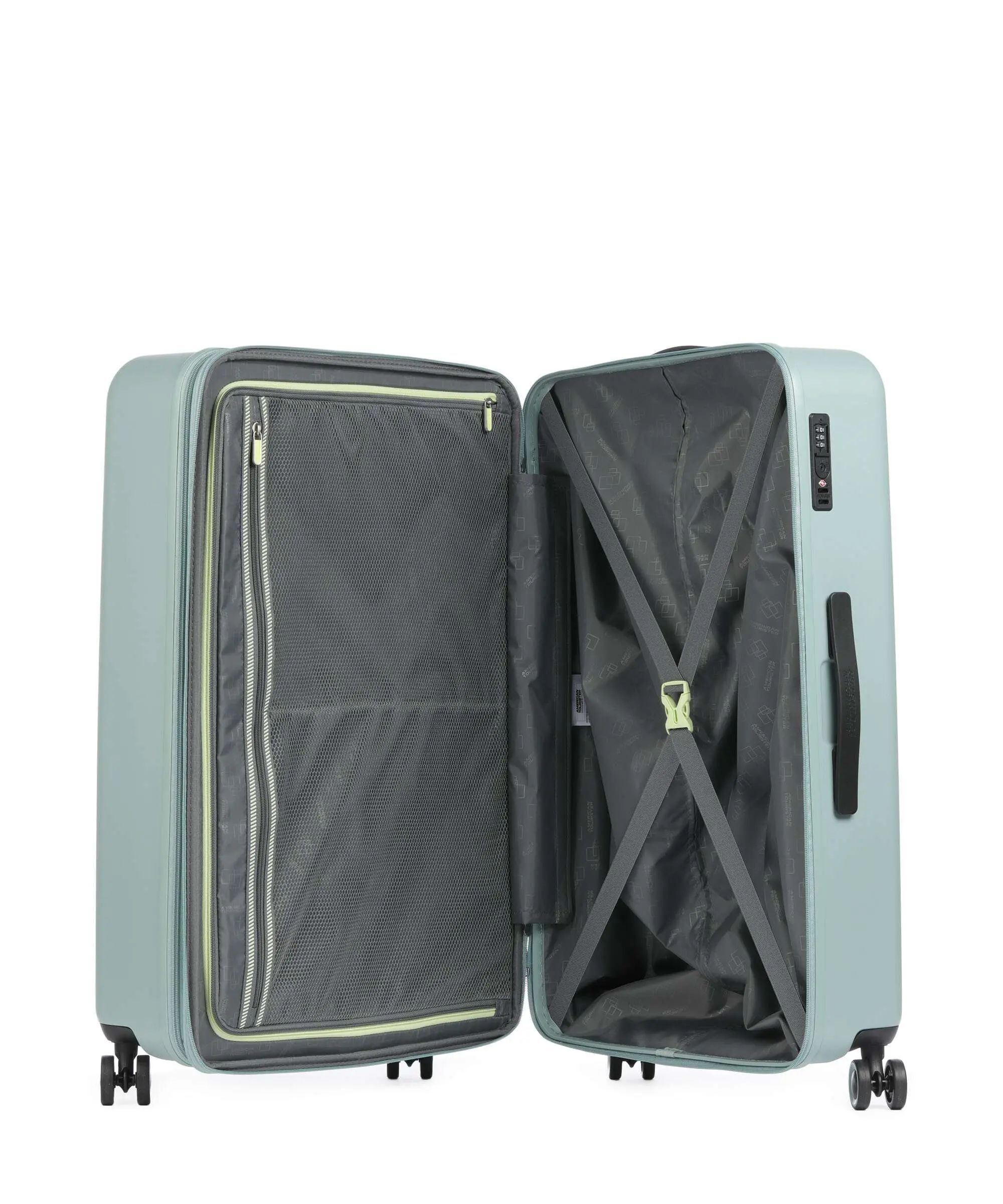 American Tourister Dynabelt Чемодан серо-зелёный, 77 см