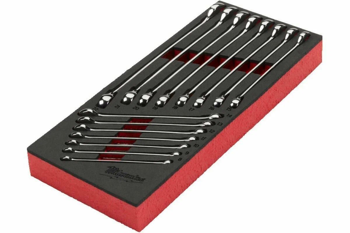 Ложемент с комбинированными ключами Milwaukee MAX BIT 15 ед 4932479827