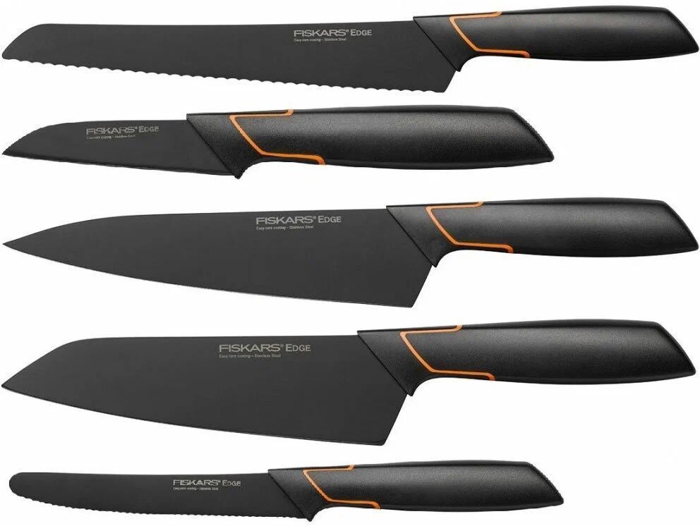 Набор FISKARS Edge 1003099, 5 ножей с подставкой