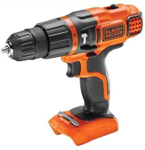 Аккумуляторный ударный шуруповерт BLACK+DECKER BDCH188N 18 В, без аккумулятора