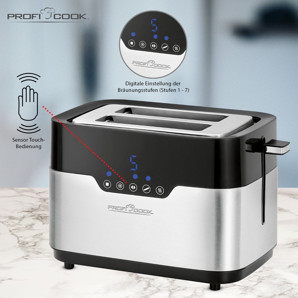 Тостер ProfiCook PC-TA 1170 inox