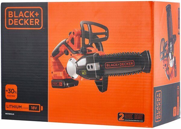 Аккумуляторная пила BLACK+DECKER GKC1820L20 18 В/2 А·ч