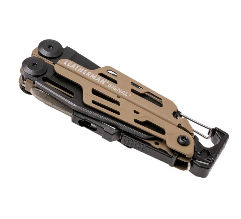 Мультитул пассатижи LEATHERMAN Signal (832404) черный/песочный