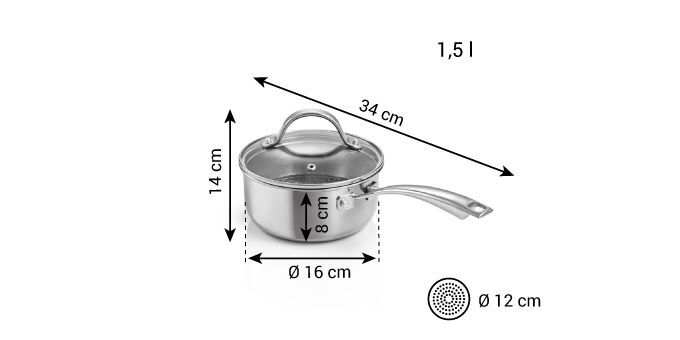 Сотейник Tescoma SteelCRAFT, 1.5 л
