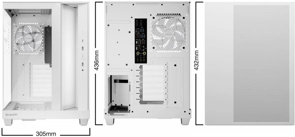 Компьютерный корпус be quiet! Light Base 500 LX White Mid Tower BGW86