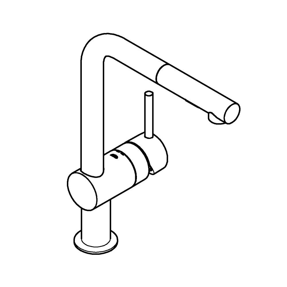 Смеситель для кухни Grohe Minta Hart Graphite 30274A00
