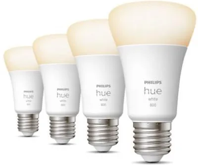Светодиодные лампы Philips Hue White E27 A60, 4 шт.