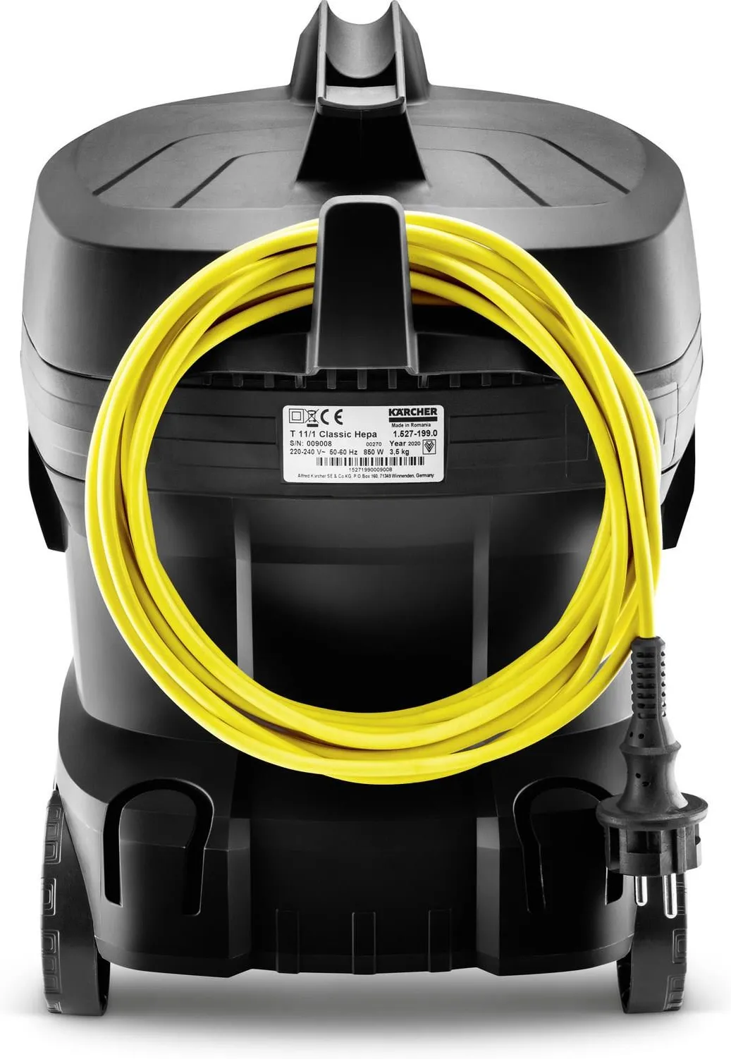 Профессиональный пылесос сухой уборки T 11/1 Classic HEPA Black Edition Karcher 1.527-205.0