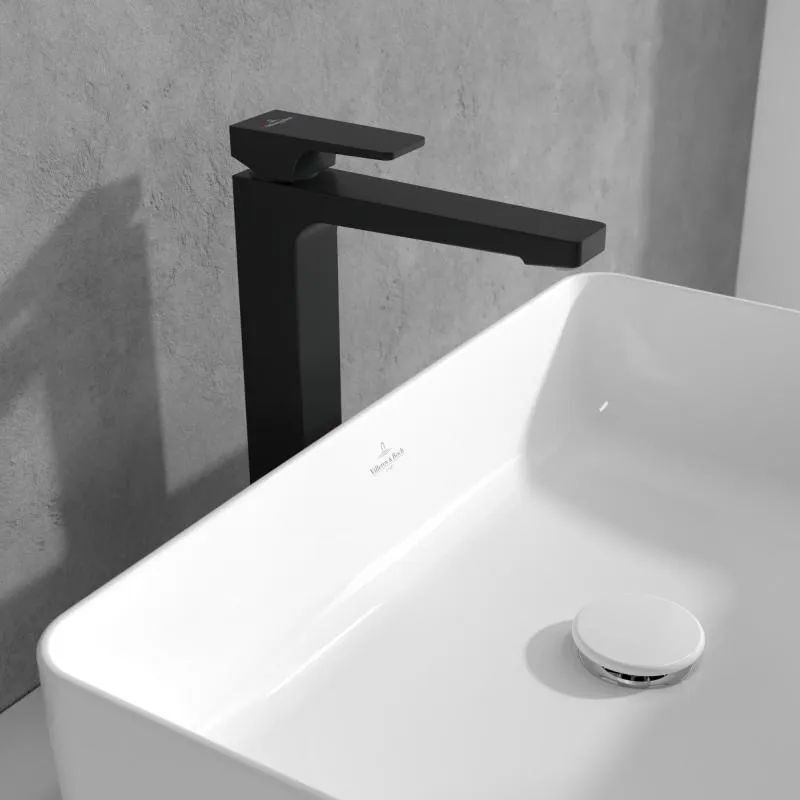 Смеситель для раковины Villeroy & Boch Architectura Square матовый черный TVW125002000K5