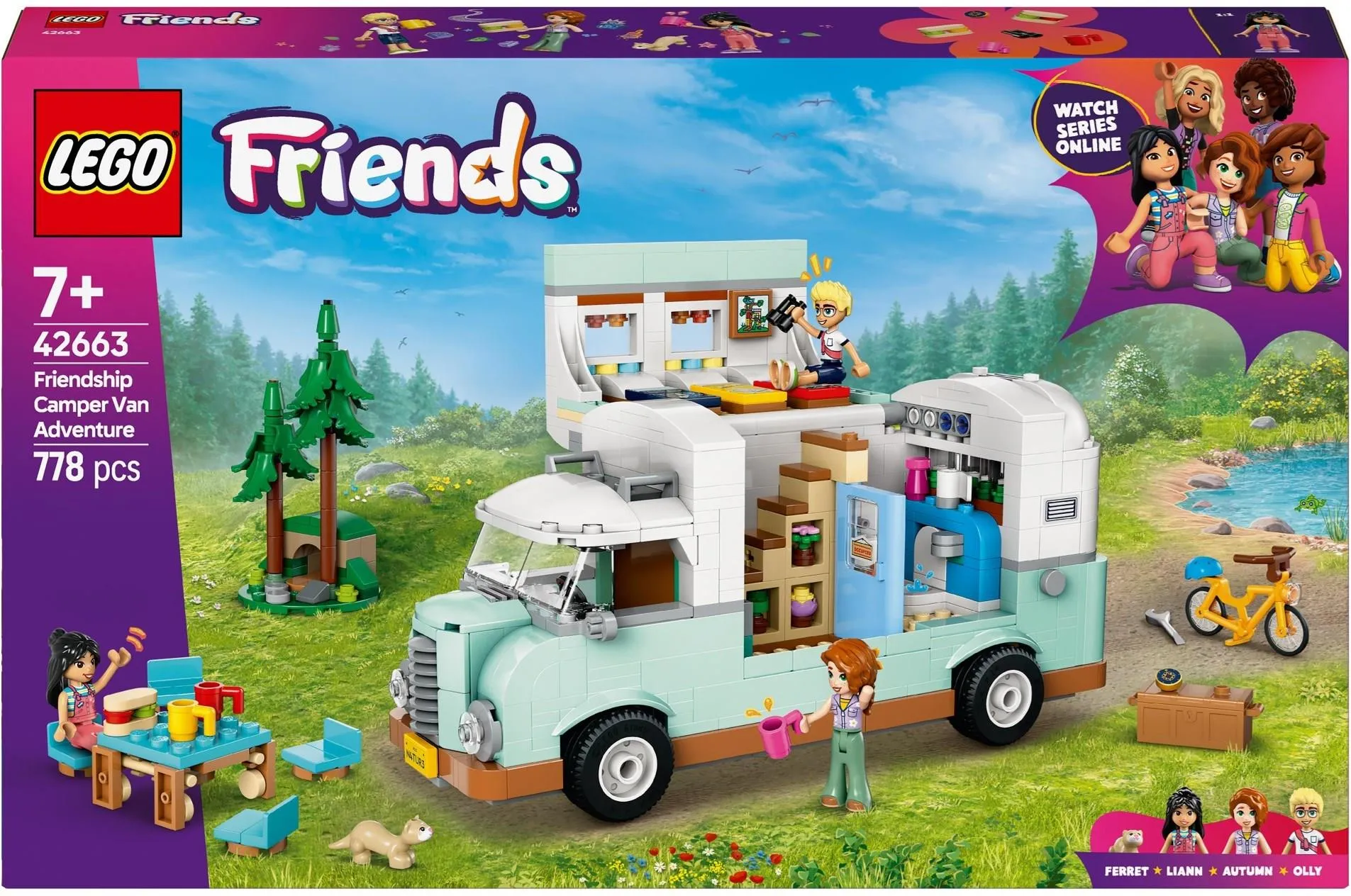 Конструктор LEGO Friends 42663 Приключение друзей в кемпере