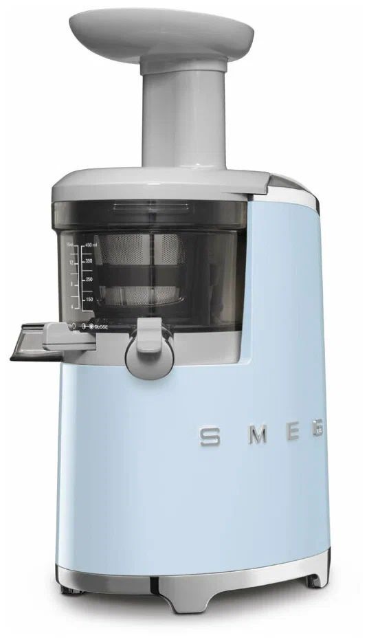 Шнековая соковыжималка Smeg SJF01, пастельный голубой