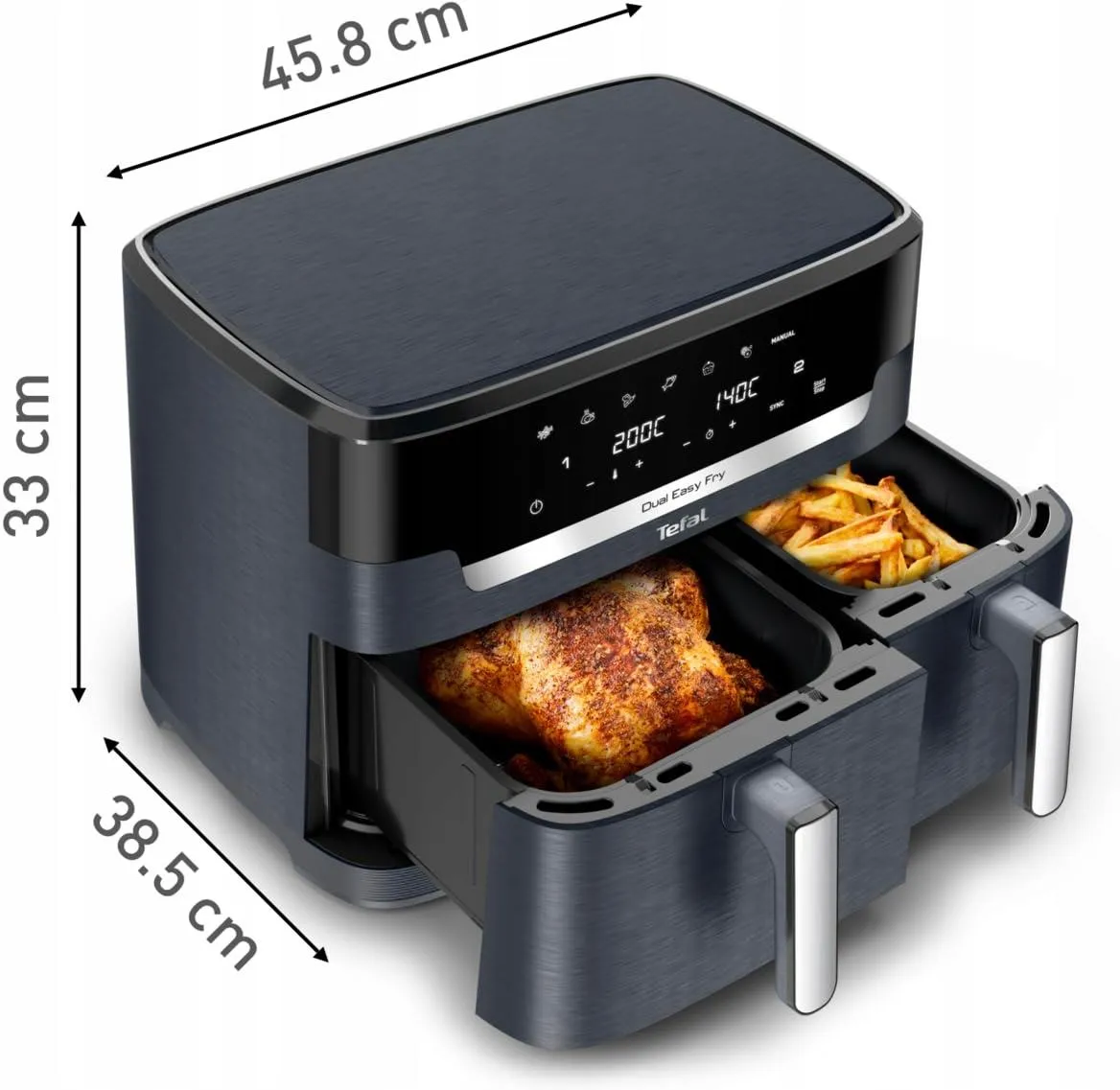Аэрогриль Tefal Dual Easy Fry EY942BE0