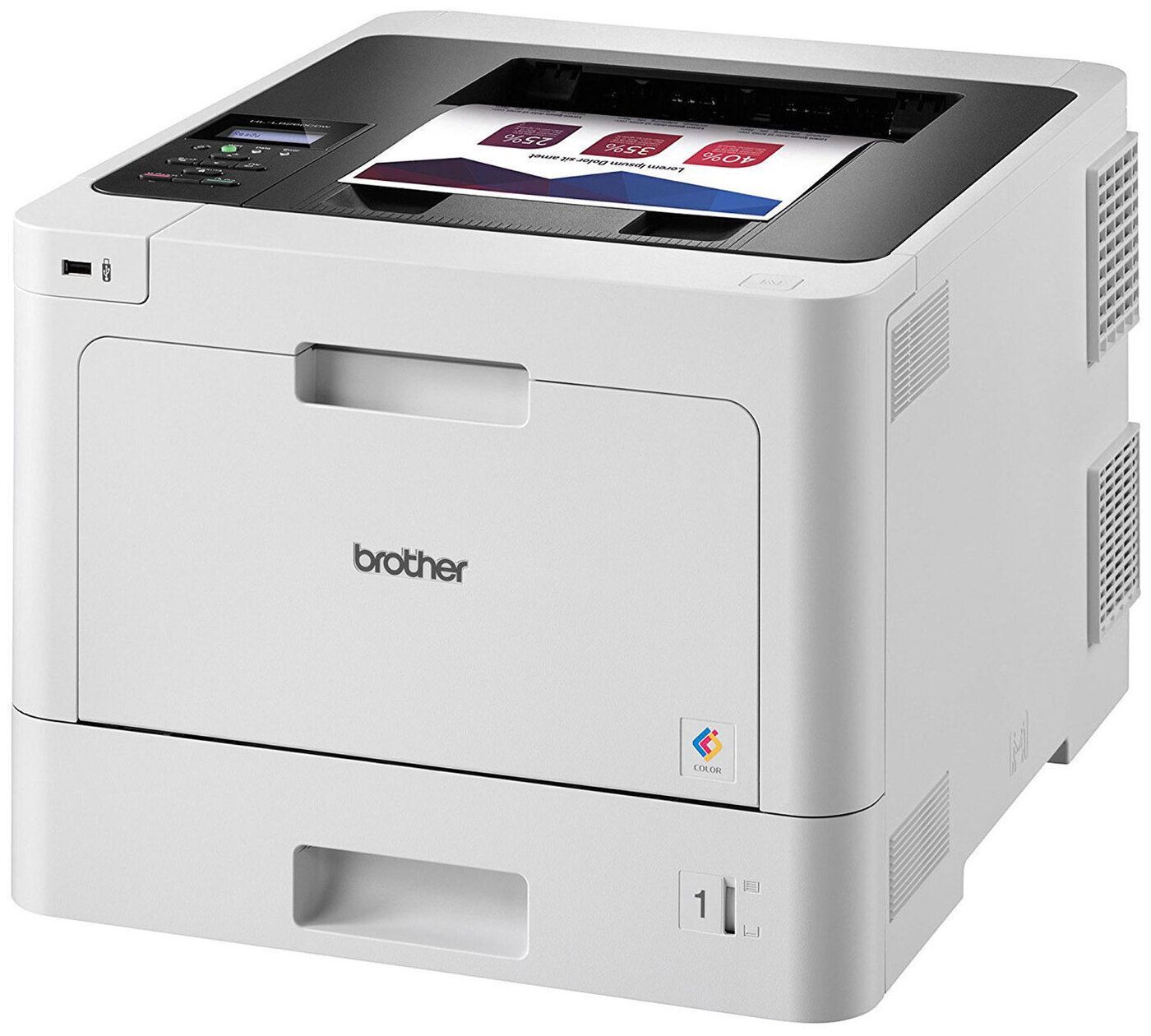 Принтер лазерный Brother HL-L8260CDW, цветн., A4, белый/черный
