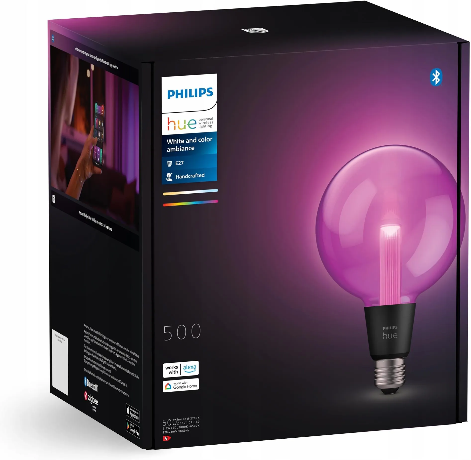 Лампочка PHILIPS HUE G125 E27 929003151202