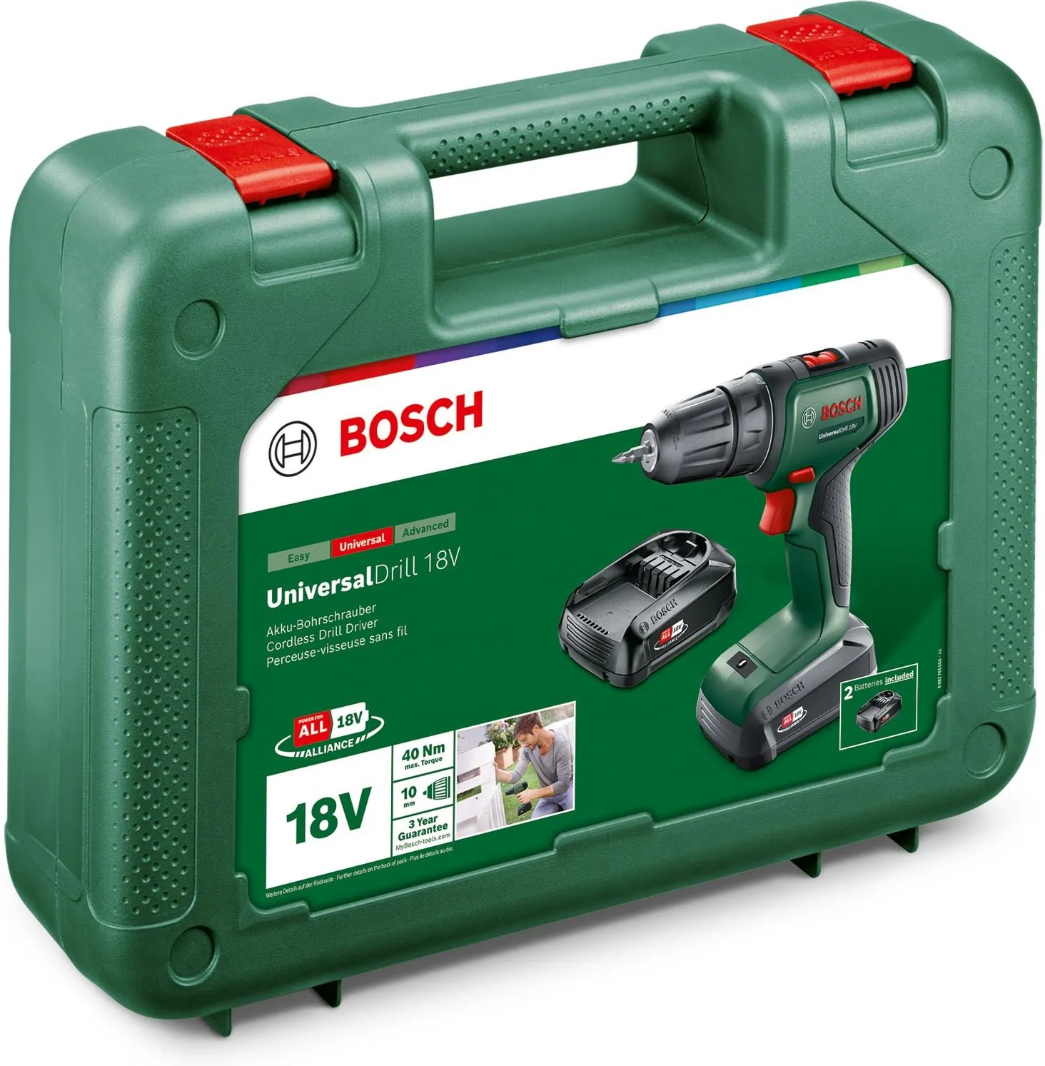 Дрель-шуруповёрт Bosch UniversalDrill 18V 06039D4002