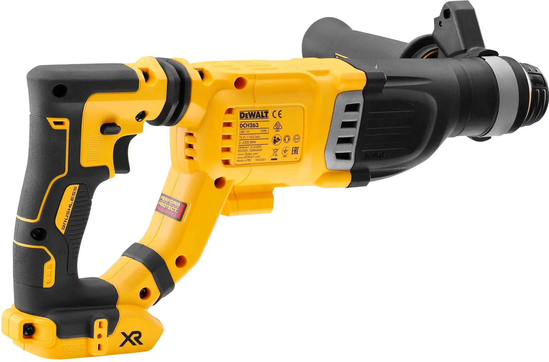 Аккумуляторный перфоратор SDS-Plus DeWalt DCH263NK, без АКБ и ЗУ, в кейсе