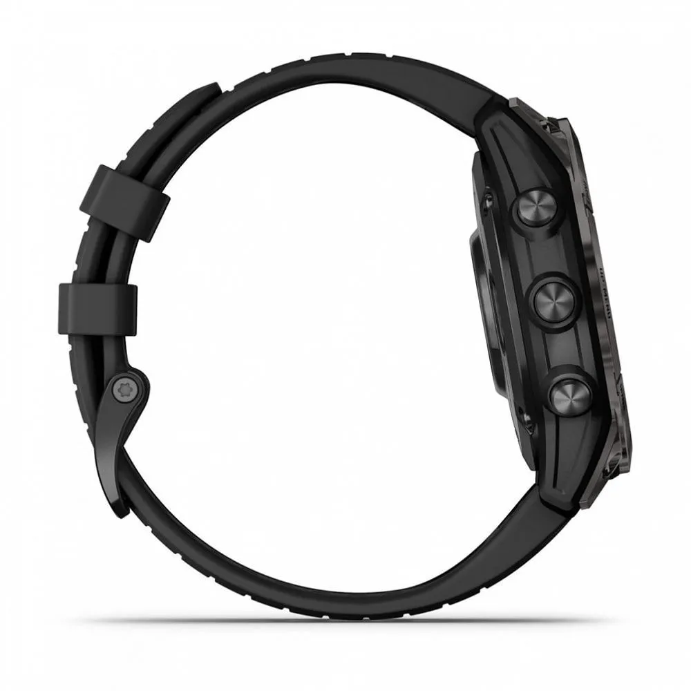 Часы Garmin Fenix 7 Pro Sapphire Solar Carbon Grey Black Band (010-02777-11)