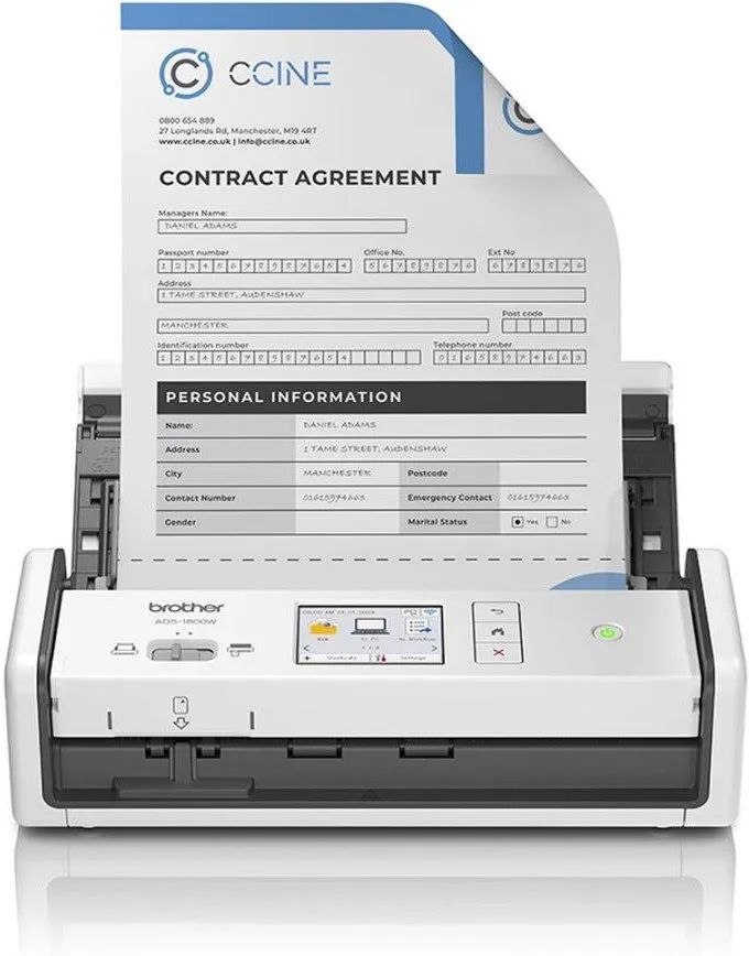 Портативный сканер документов Brother ADS-1800W