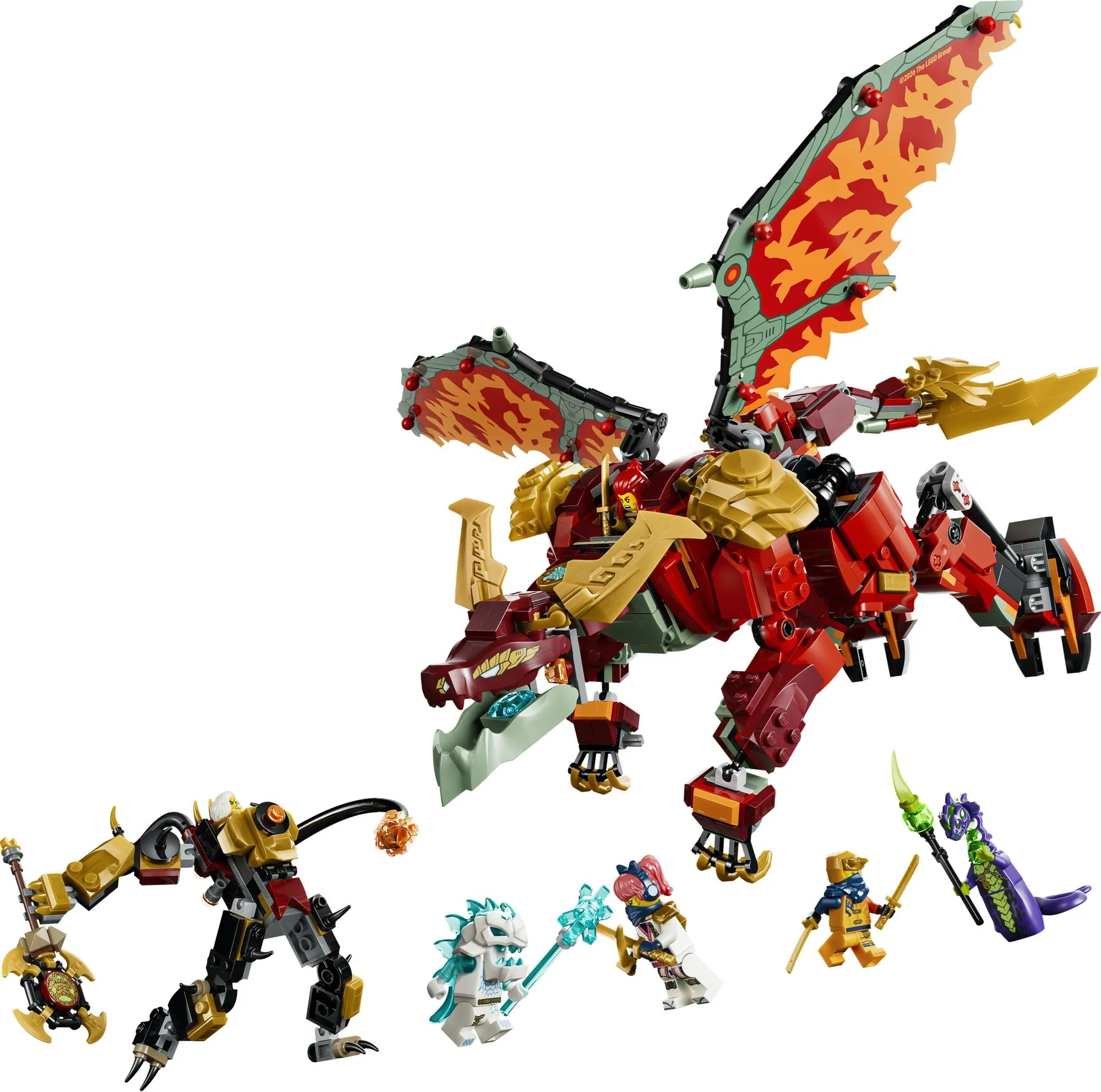 Конструктор LEGO NINJAGO 71868 Трансформирующийся драконий мех Уайлдфайр