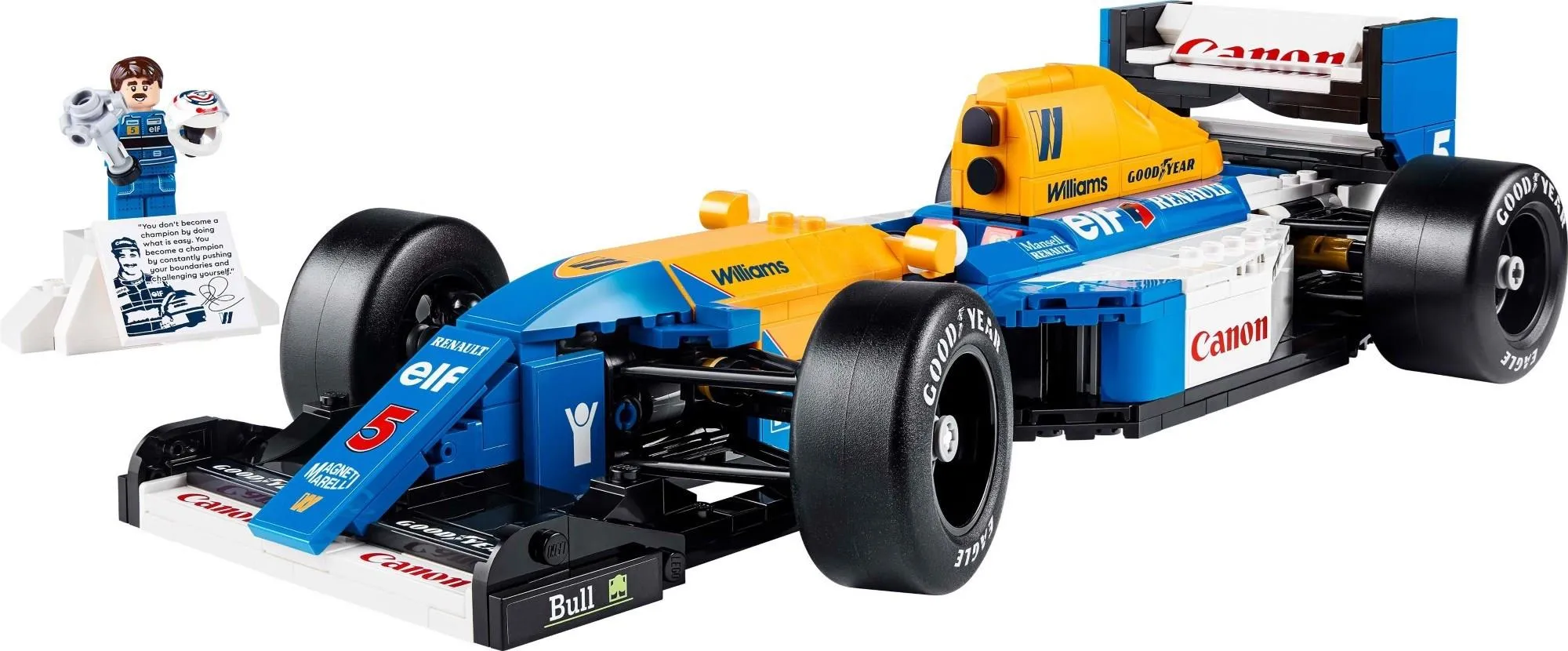 LEGO Icons 10353 Williams Racing FW14B и Найджел Мэнселл