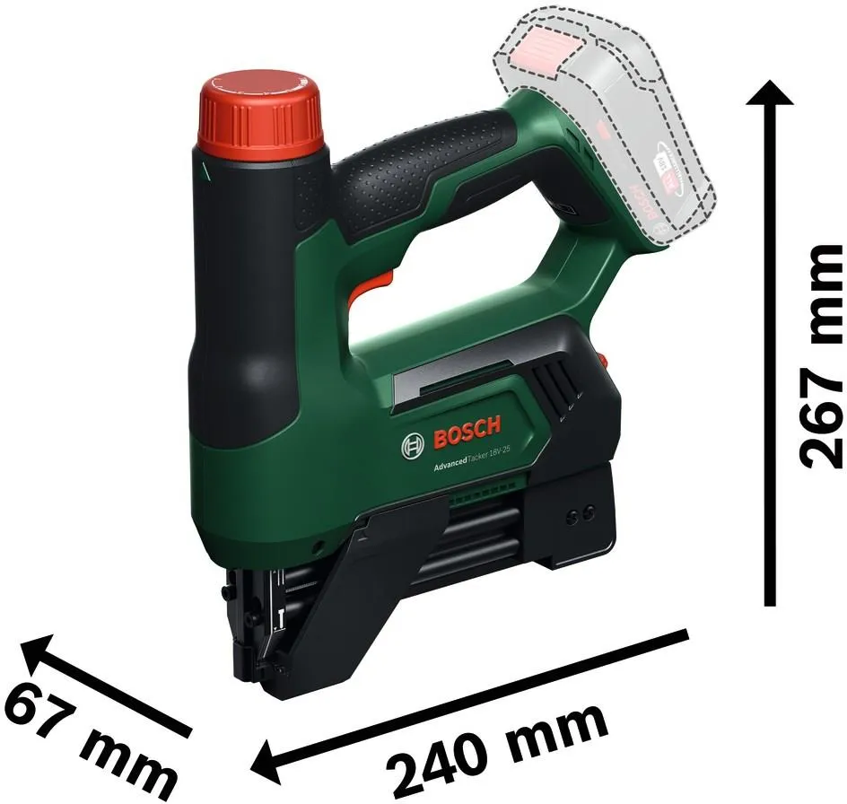 Аккумуляторный степлер Bosch AdvancedTacker 18V-25 06032A7100