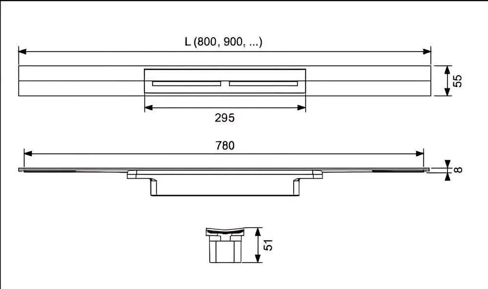 Душевой профиль TECE drainprofile (670903)