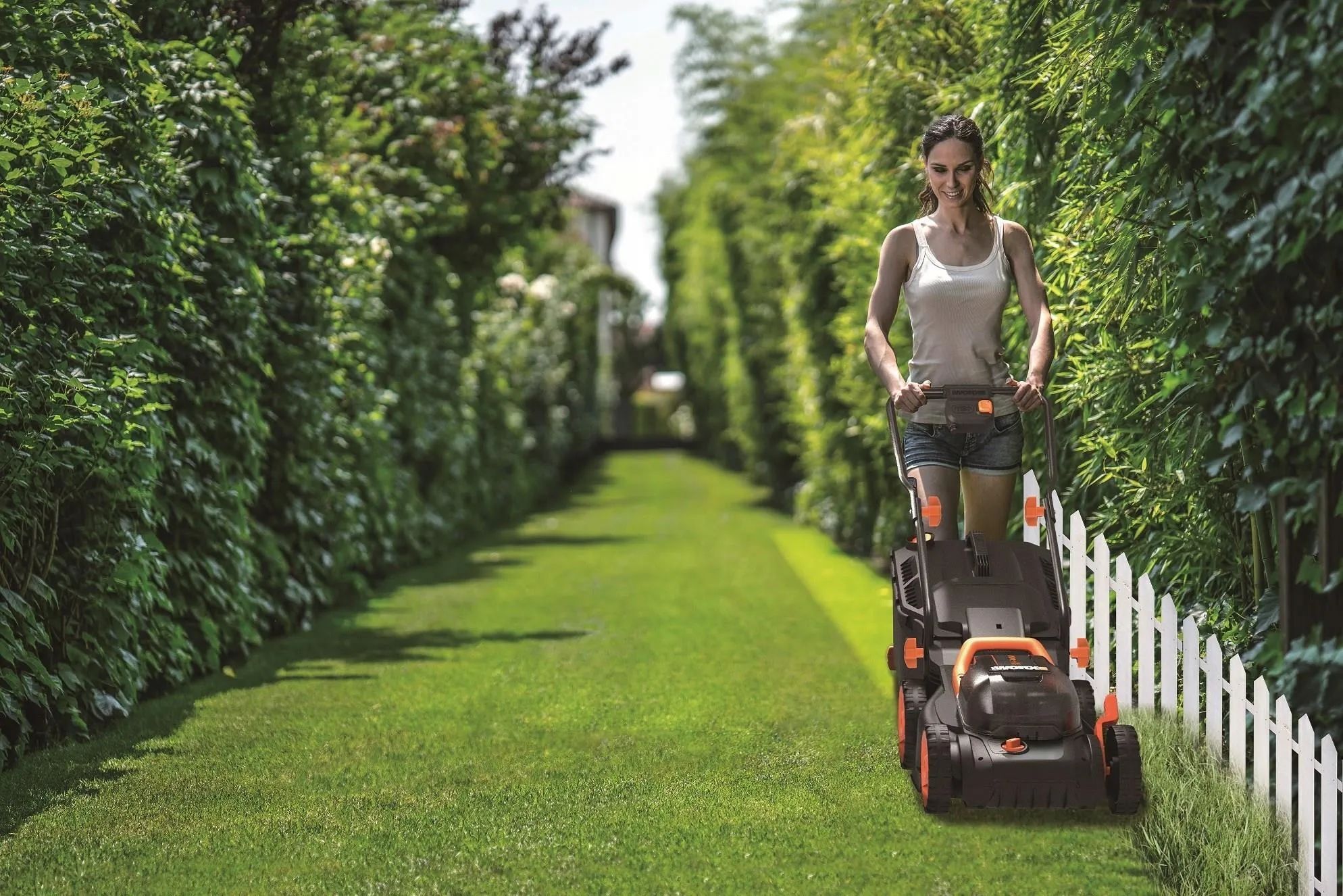Аккумуляторная газонокосилка Worx WG779E