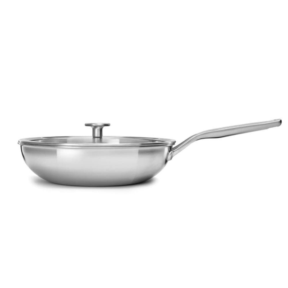 Вок из нержавеющей стали с крышкой KitchenAid 28 см (Cc003254001)