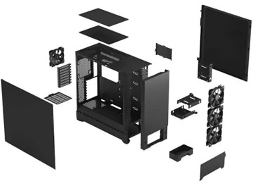 Корпус компьютерный Fractal Design Pop XL Silent Black Solid (FD-CPOS1-X01)