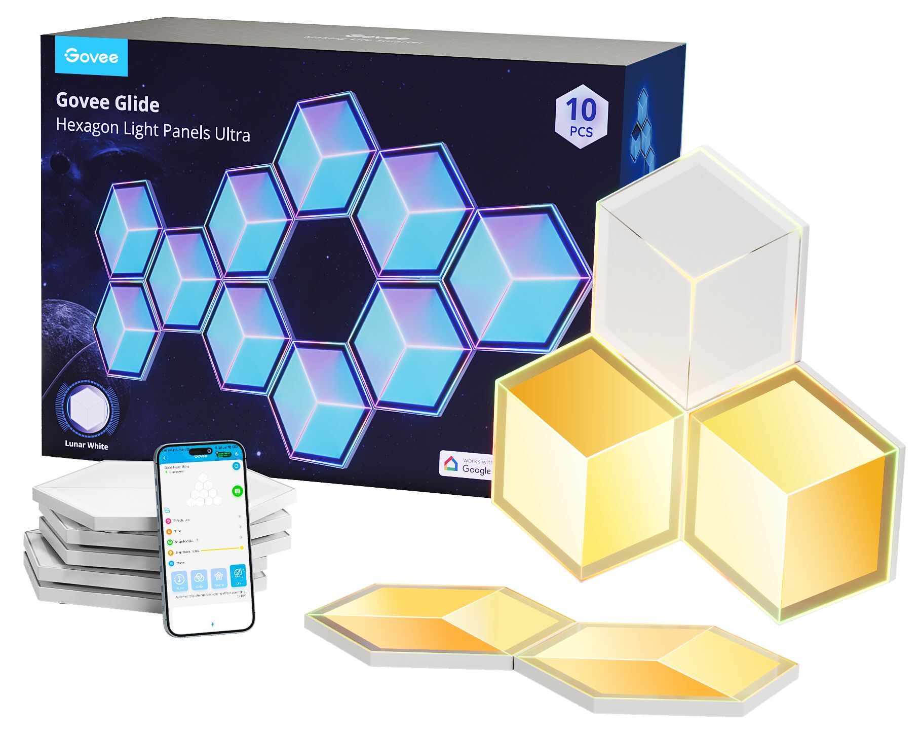 Светодиодные панели Govee Glide Hexagon 7 шт. (H606Ac81)