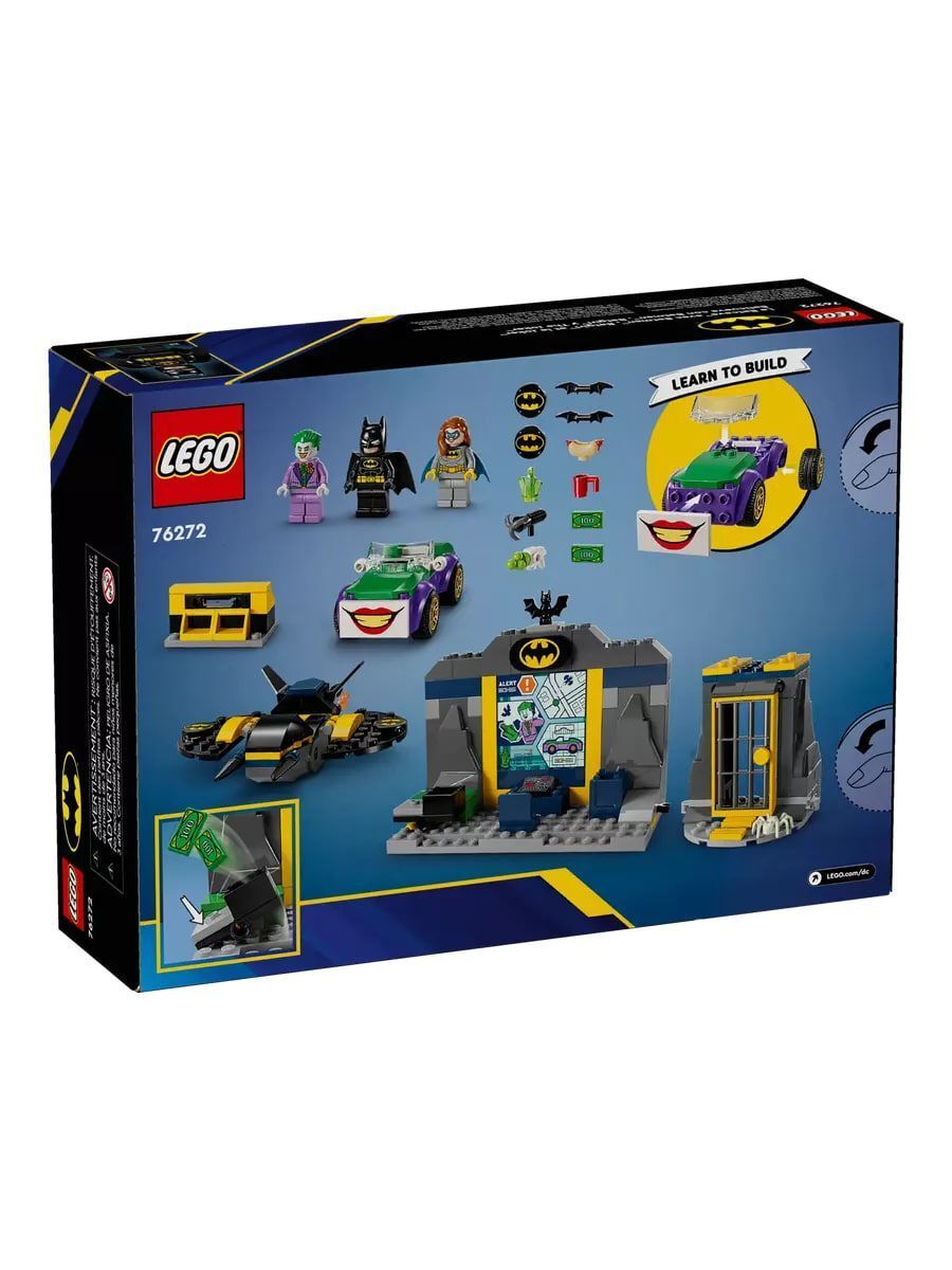 LEGO DC Batman 76272 Пещера Бэтмена с Бэтменом, Бэтгерл и Джокером