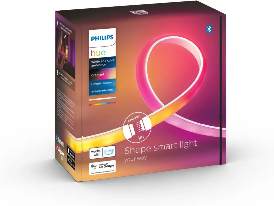 Градиентная LED-лента PHILIPS Hue White and Color Ambiance 1м удлинитель 8719514339989