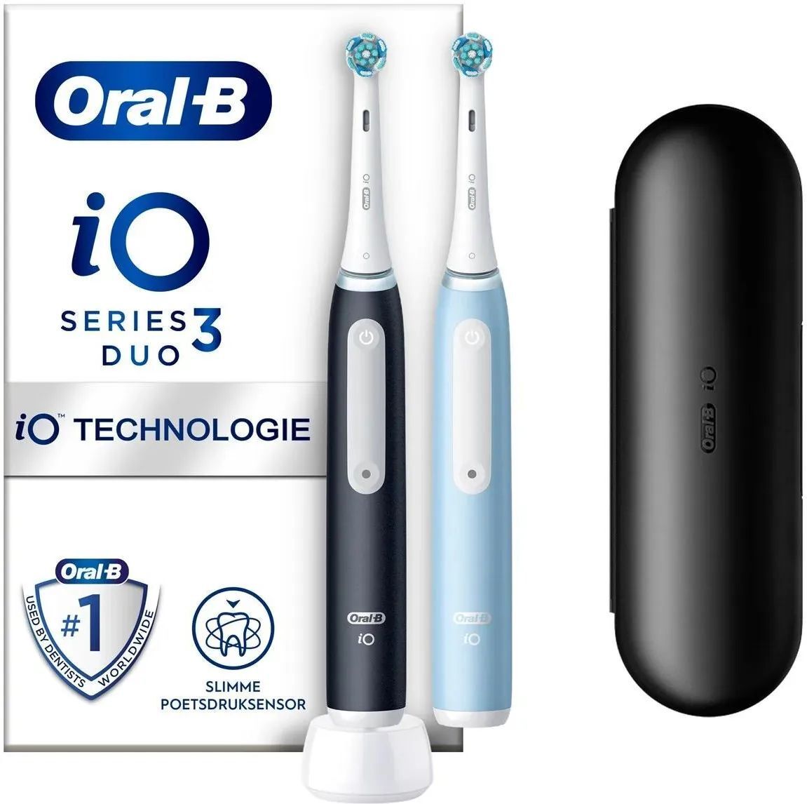 Набор электрических щеток Oral-B iO3 Duo Matt Black Ice Blue