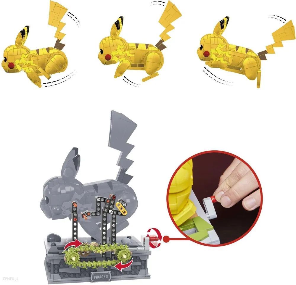 Конструктор пластиковый Пикачу MEGA Pokemon Pikachu - коллекционные покемоны для сборки HGC23