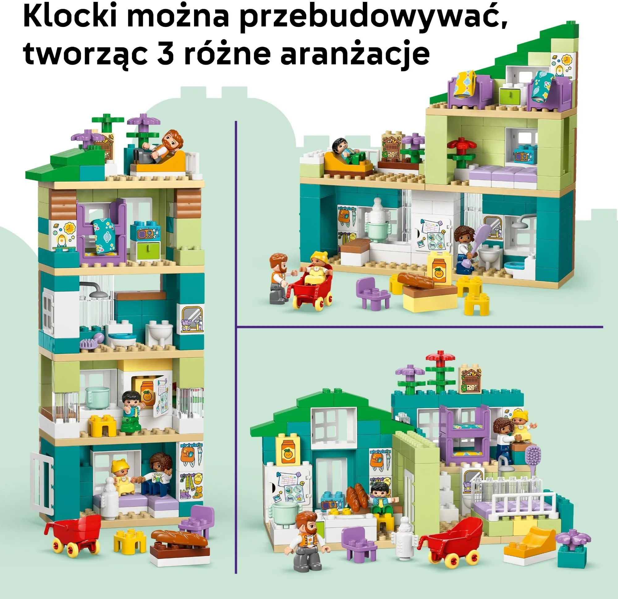 Конструктор LEGO DUPLO 10470 Современный семейный дом 3 в 1