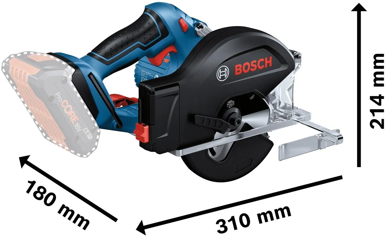 Дисковая пила по металлу Bosch GKM 18V-50 Professional 06016B8002