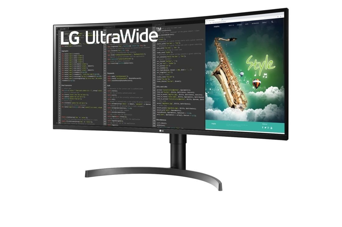 35" Монитор LG 35WN75C, 3440x1440, 100 Гц, *VA, черный
