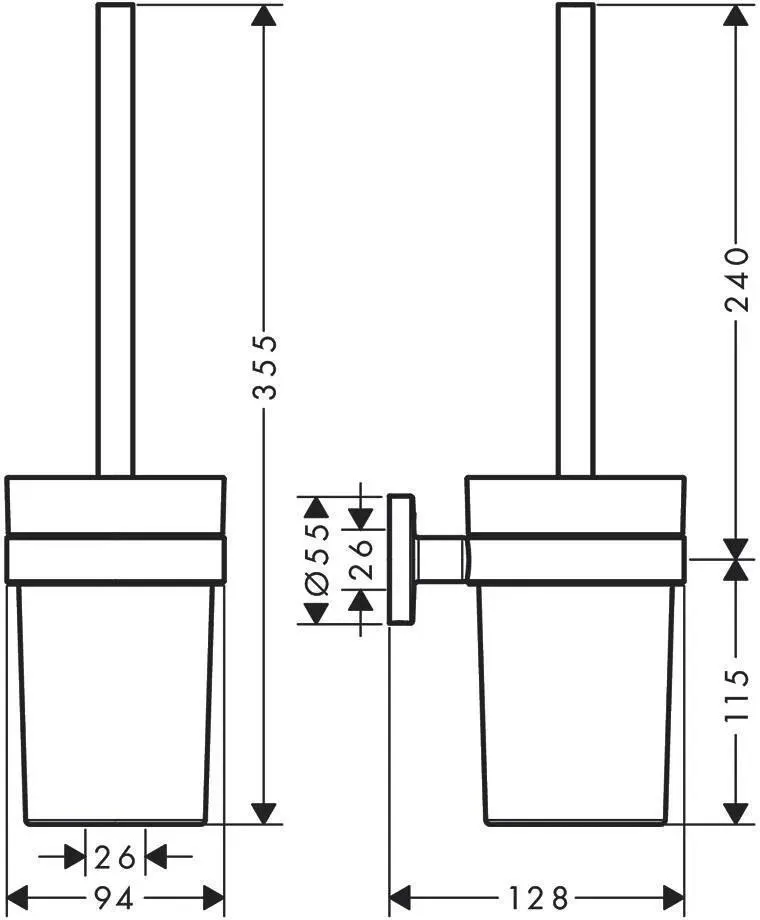 Набор аксессуаров Hansgrohe Logis Universal 5-в-1 41728000