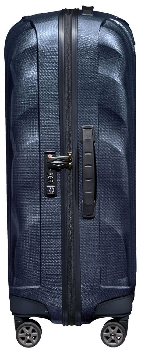 Чемодан Samsonite, пластик, адресная бирка, 68 л, размер M, синий