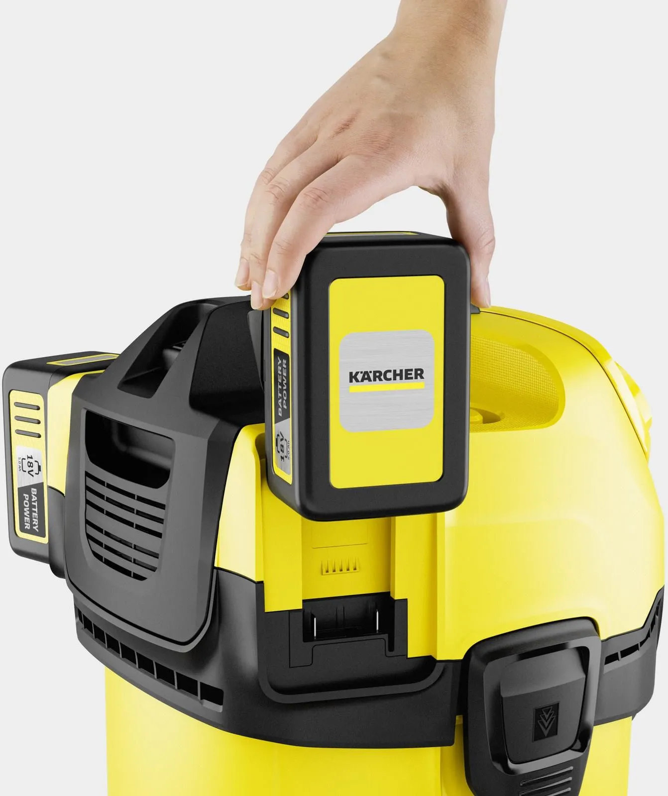 Пылесос Karcher WD 4-18 с двумя батареями 1.628-601.0