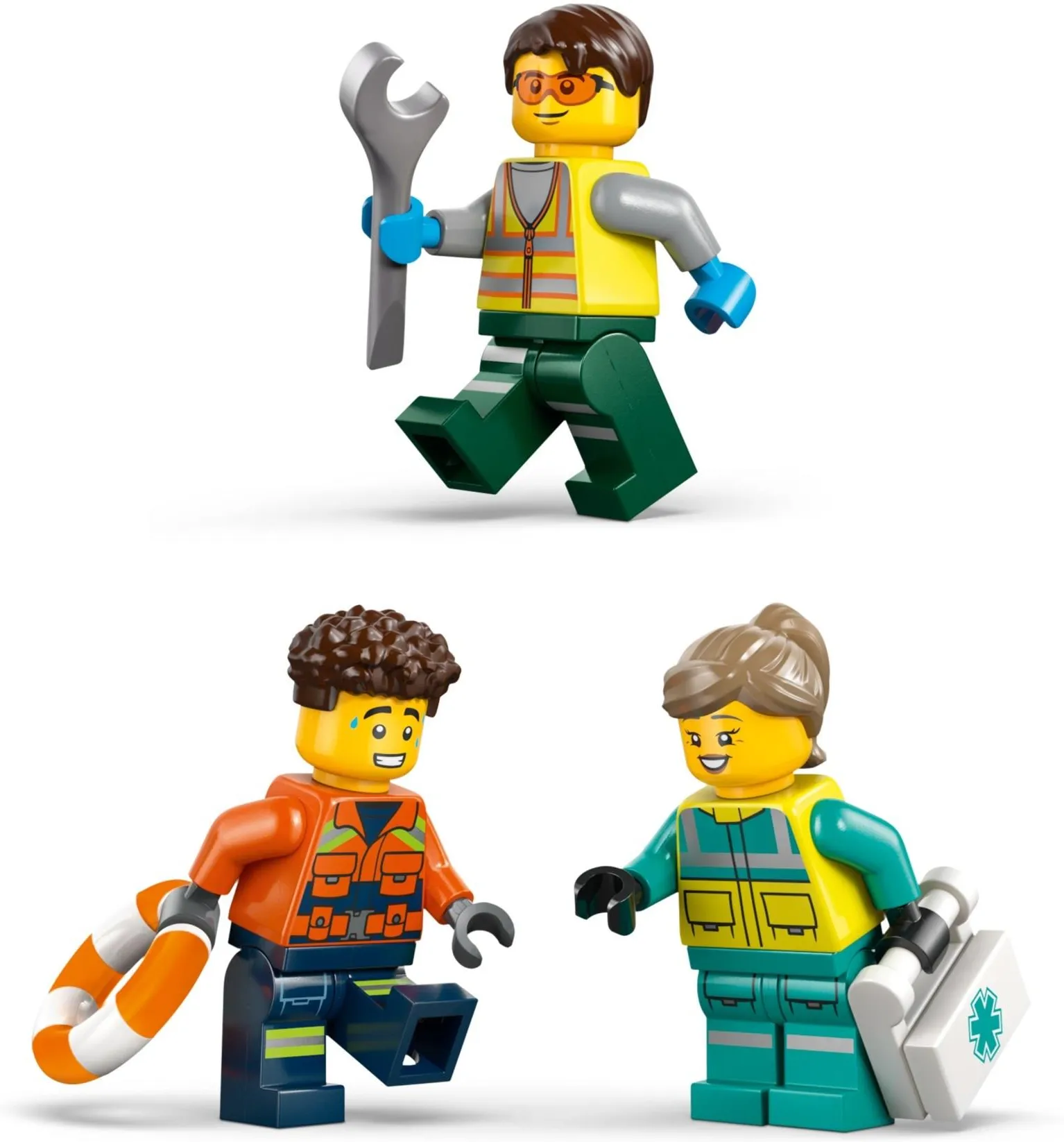 Конструктор LEGO City 60505 Самолёт, сервисный грузовик и судно на воздушной подушке