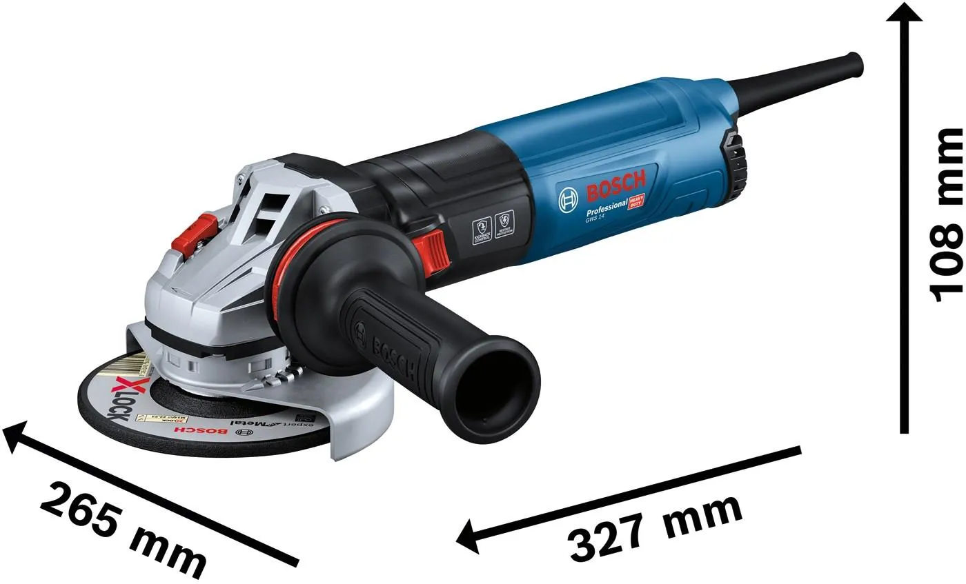 Угловая шлифовальная машина сетевая Bosch GWS 14-125 S Professional 06017D0101