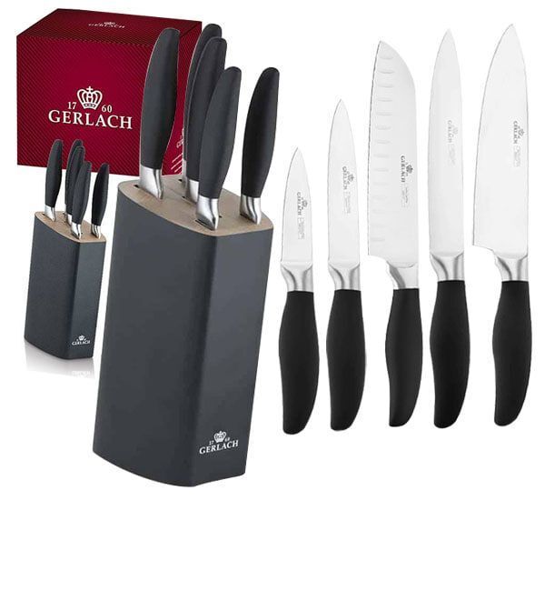 Набор ножей GERLACH STYLE PLUS 5 шт с подставкой