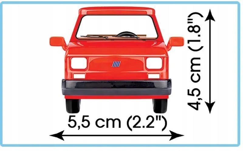 Конструктор пластиковый Cobi Fiat - Фиат 72эл. - Коби 24531