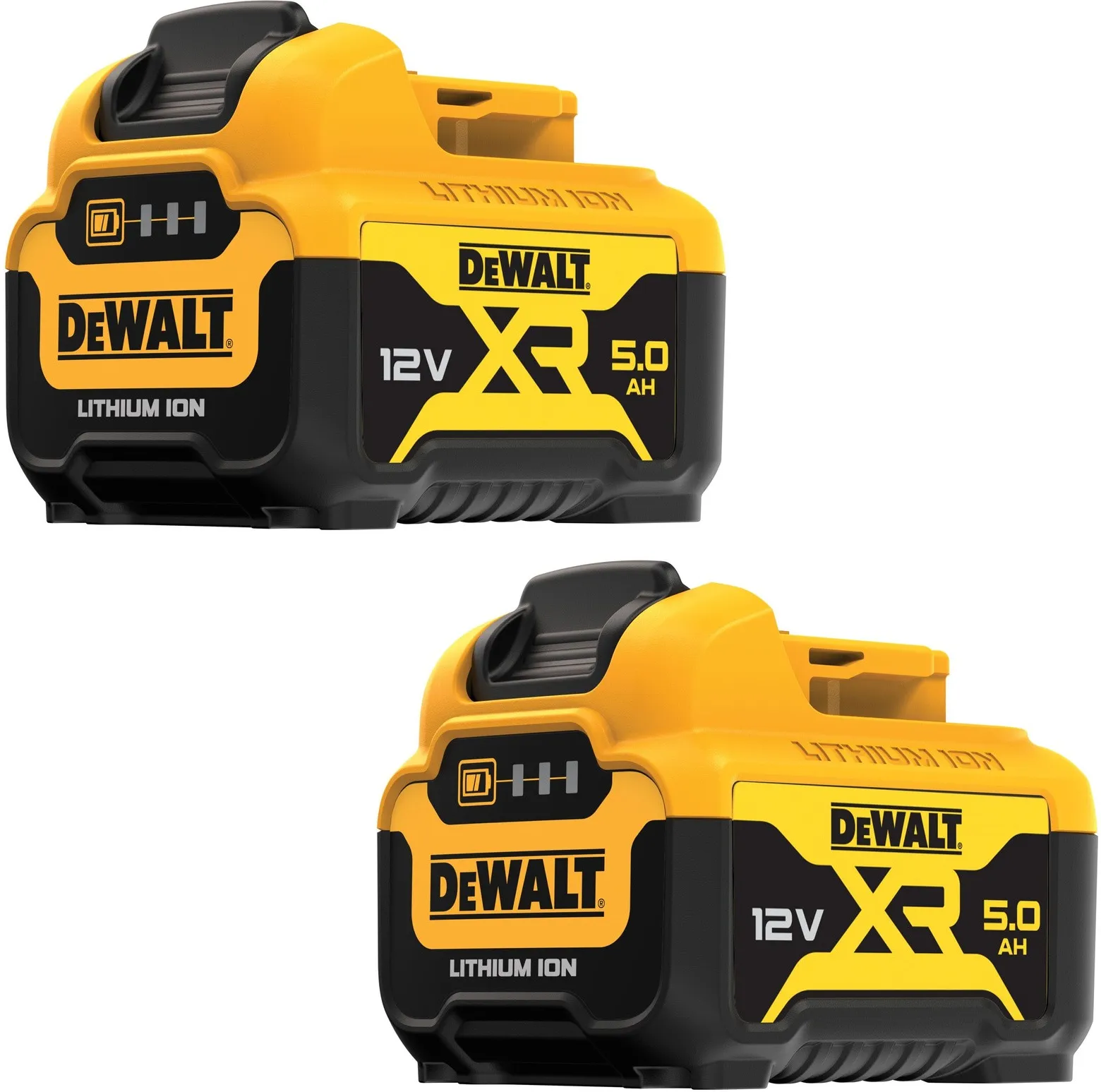 Аккумуляторная дисковая пила 12В DeWalt DCS512P2-QW, с 2 АКБ (5.0 Ач) и ЗУ