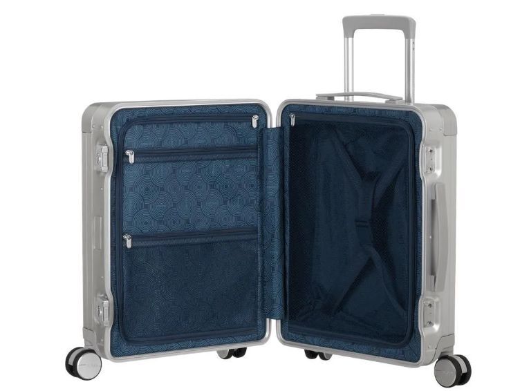 American Tourister Soundbox Alu Чемодан 55 см, серебристый