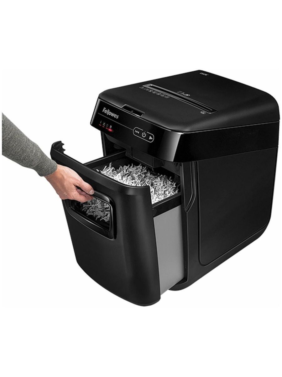 Уничтожитель бумаг Fellowes AutoMax 150C черный