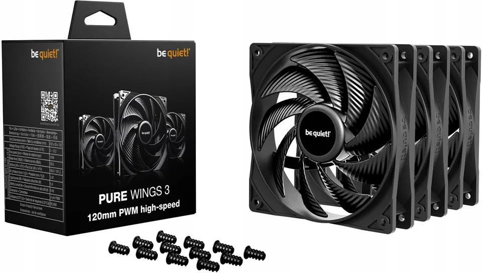 Кулер для корпуса Be Quiet! Pure Wings 3 120mm PWM High-Speed